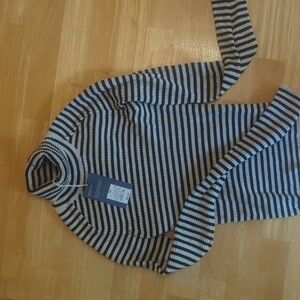 Striped Turtle Neck
